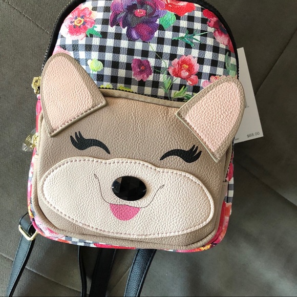 Sold • Extremely Cute Puppy Dog Mini Backpack NWT Betsey - Picture 7 of 12